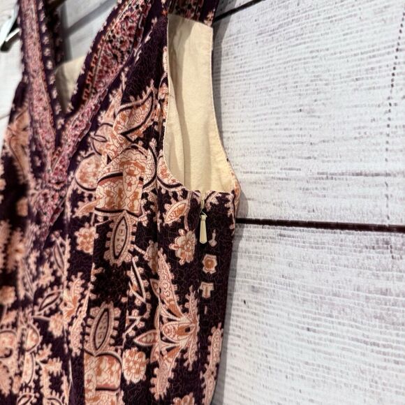 Anthropologie Maeve Cour Royal Corduroy Dress Size 4 Sleeveless Boho Midi - Picture 2 of 12